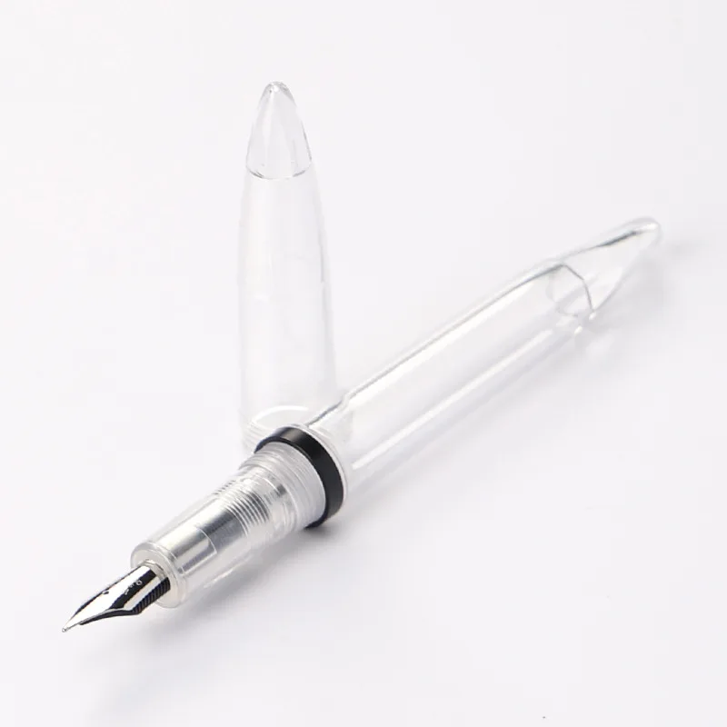 High capacity Transparent fountain pen Business office Medium  EF/F Nib Ink Pens calligraphy pen student Gift