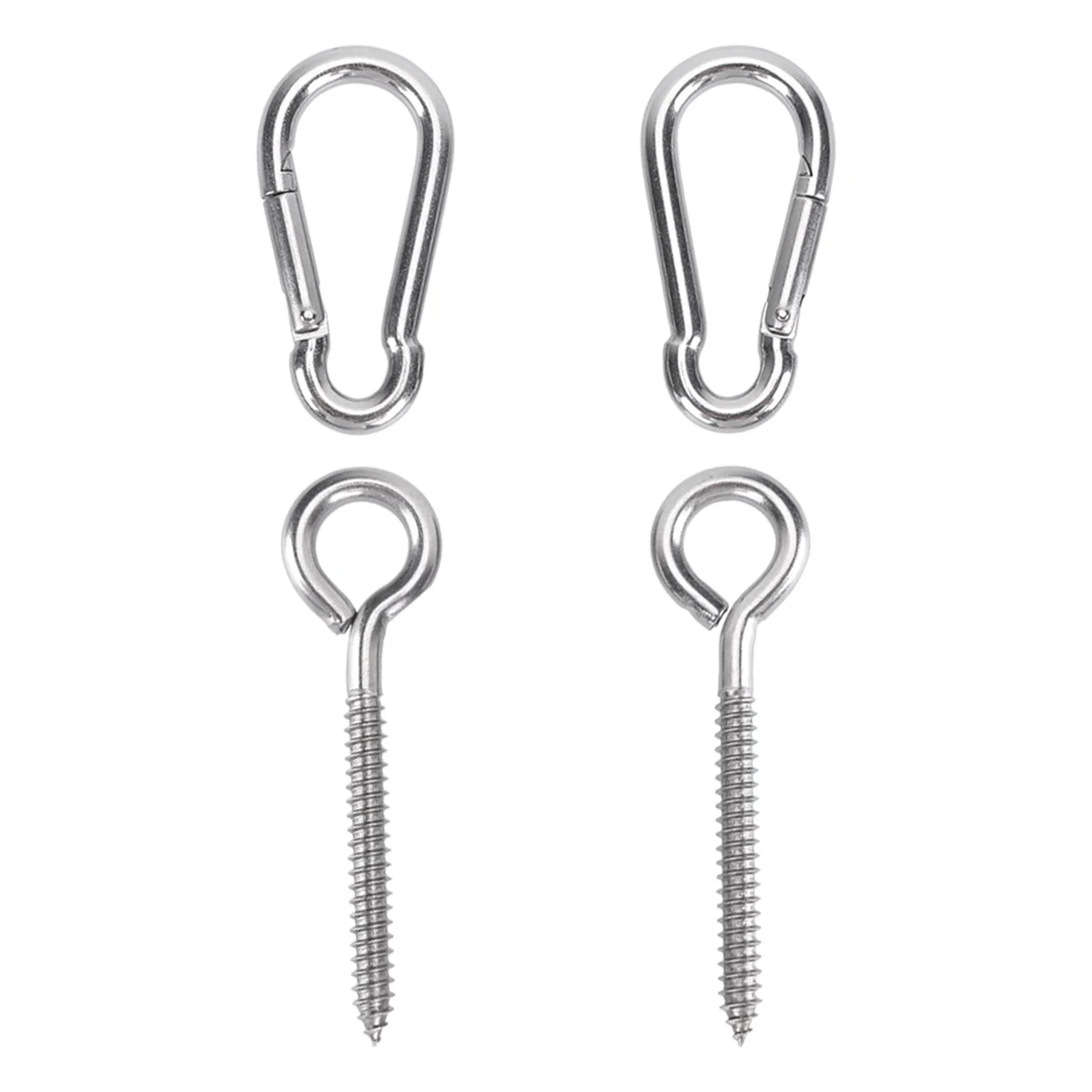 Ganci a molla 6X80Mm Supporto da soffitto a parete per carichi pesanti per anelli da ginnastica Amaca da yoga Sedia sospesa Amaca da interno per esterni