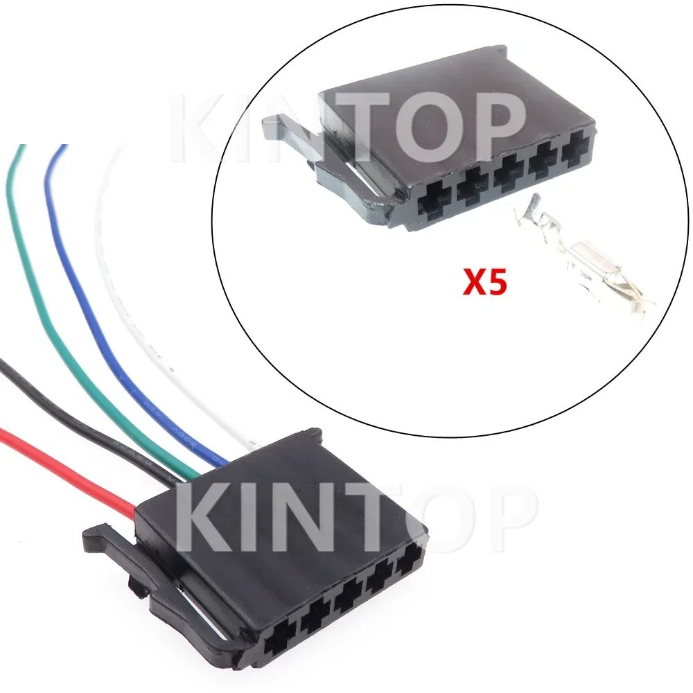 

1 Set 5 Pins AC Assembly Auto Electric Cable Unsealed Plug with Terminal 1H0953635 Car Plastic Housing Connector With Wires