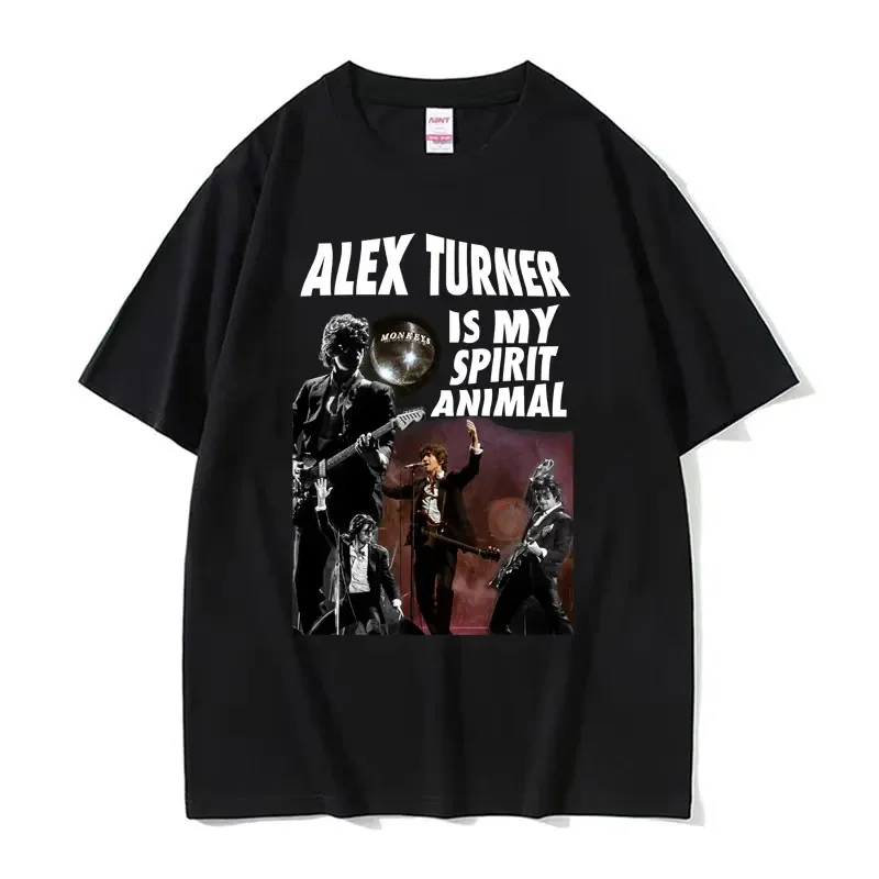 

Arctic Monkey Tribute Inspired Alex Turner Is My Spirit Animal T Shirt for Men Women Fashion Hip Hop Vintage T-shirt Streetwear