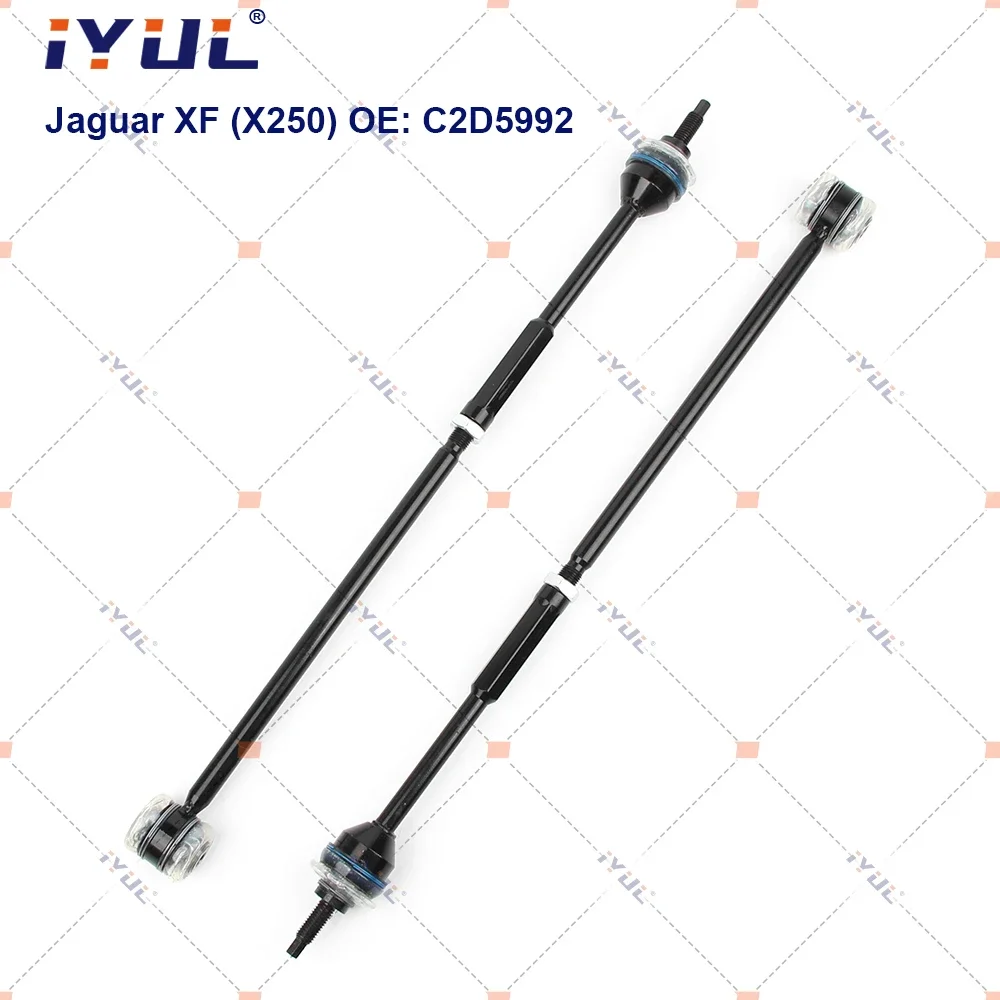 

IYUL A Pair Rear Steering Tie Rod Ends Head Assembly Sway Bar End Stabilizer Link For Jaguar XF X250 XJ X350 XJL X351 XK 8 X150