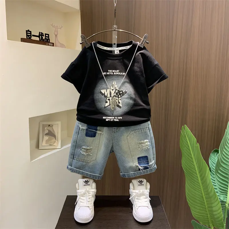 

Boys' summer clothes children's suits boys' summer fashion short-sleeved clothes 2026 new baby summer two-piece suit