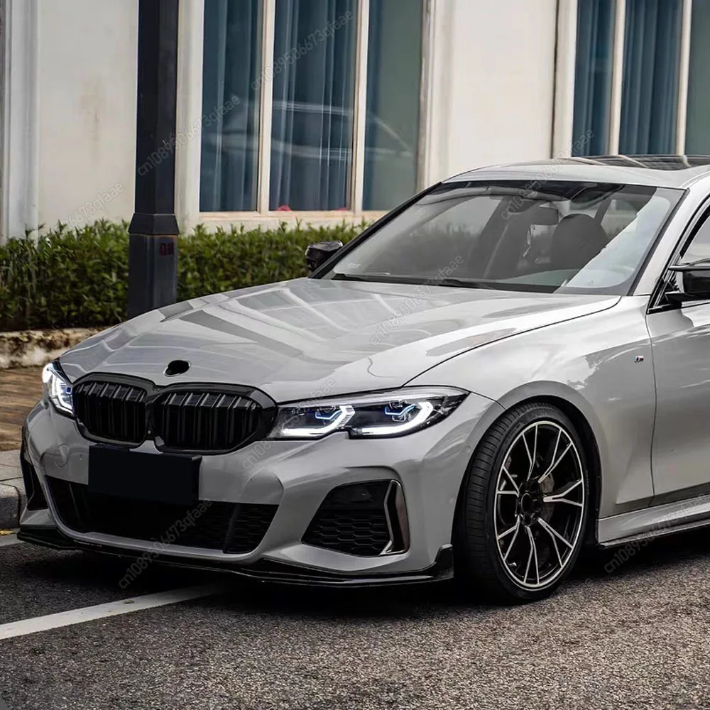 

For BMW 3 Series G20 G21 2019-2022 Pre-LCI Car Front Bumper Hood Kidney Grill Racing Grilles Replacement Black Double Slat Style