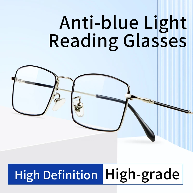 

Blue Light Blocking Reading Glasses Anti UV/Eyestrain/Glare for Men,Reader Diopters:+1+1.5+2+2.5+3+3.5+4.0