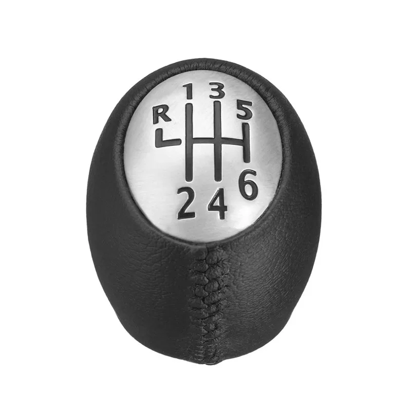 Leather ABS Gear Shift Knob Lever Shifter Stick Handball for Renault Megane/Scenic/Laguna/Espace Vauxhall/Opel Movano 5 6 Speed