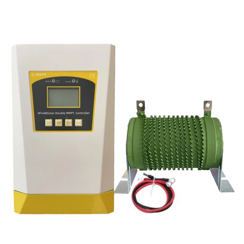 

Гибридная солнечная система 1500 Вт с контроллером MPPT, дополнительным ветровым модулем, двойным питанием 12В/24В