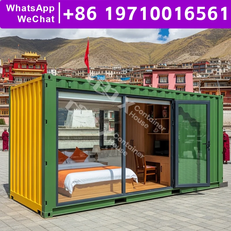 

Prefab Home Hotel Kit Homes Flat Pack House Modular Homes Manufactured Homes Temperature Resistant Container Housing Unit Hotels