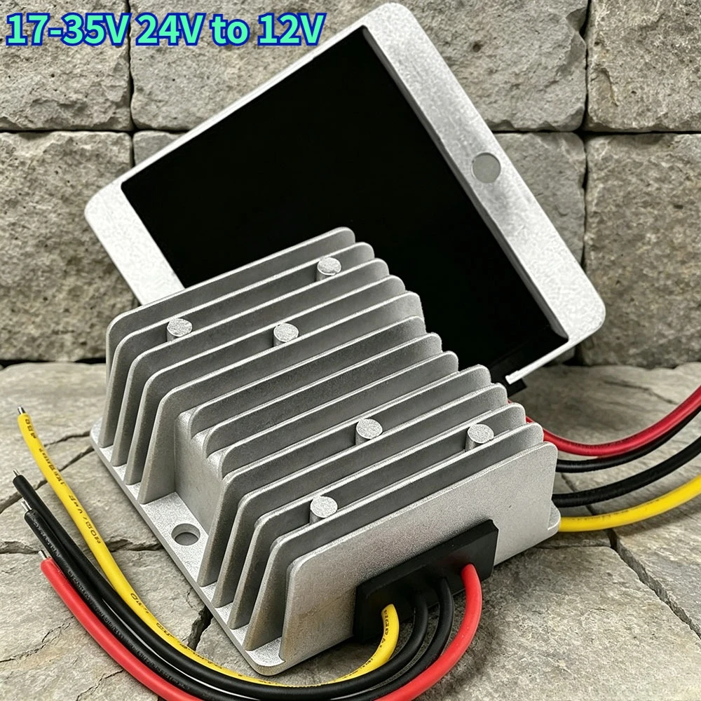 

20A/240W High Current Non-isolated Buck Voltage Converter Regulator Waterproof DC-DC 17-35V 24V to 12V Step-down Power Supply