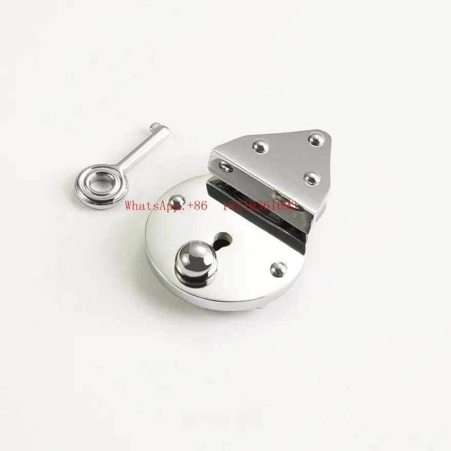 2026GOOD DIY Leather Goods, Stainless Steel Triangular Smooth Round Lock, High-end Universal Hardware Accessories Made Of Genu