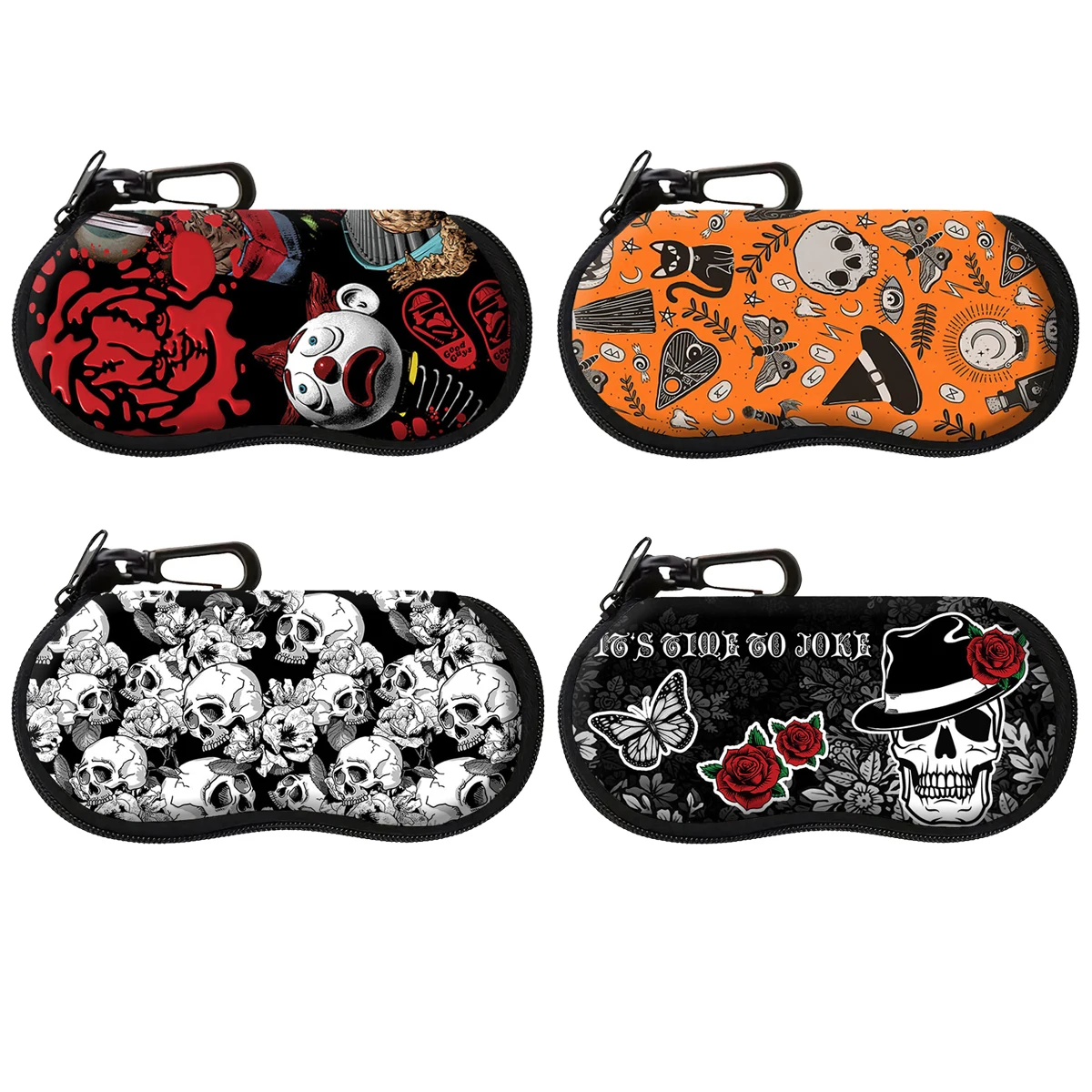 

Human Skeleton Glasses Case Glasses Protective Shell Clothing Accessories Men Women Fashion Glasses Bag Gifts for Friends