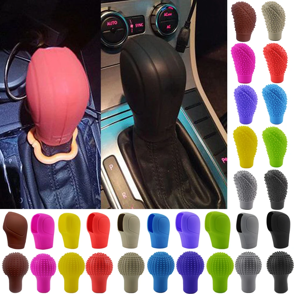 Car Manual Gear Shift Cover Nonslip For Subaru Forester Outback Legacy XV Wrx sti WRX Impreza BRZ Tribeca Silicone Gear Rod Cove