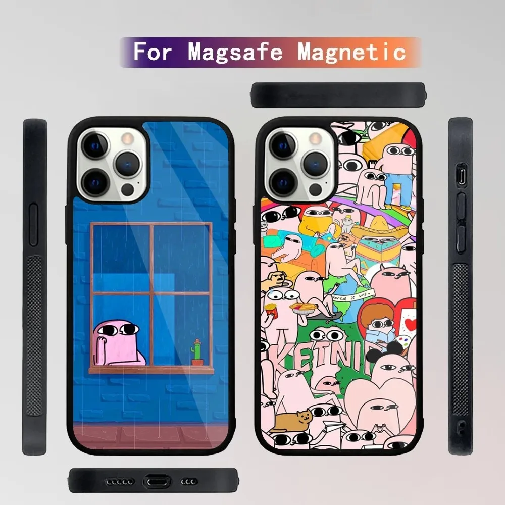 Funny Cartoon K-ketnipz Phone Case For iPhone 15,14,13,12,11,Plus,Pro,Max Mini Magsafe Magnetic Wireless Charging