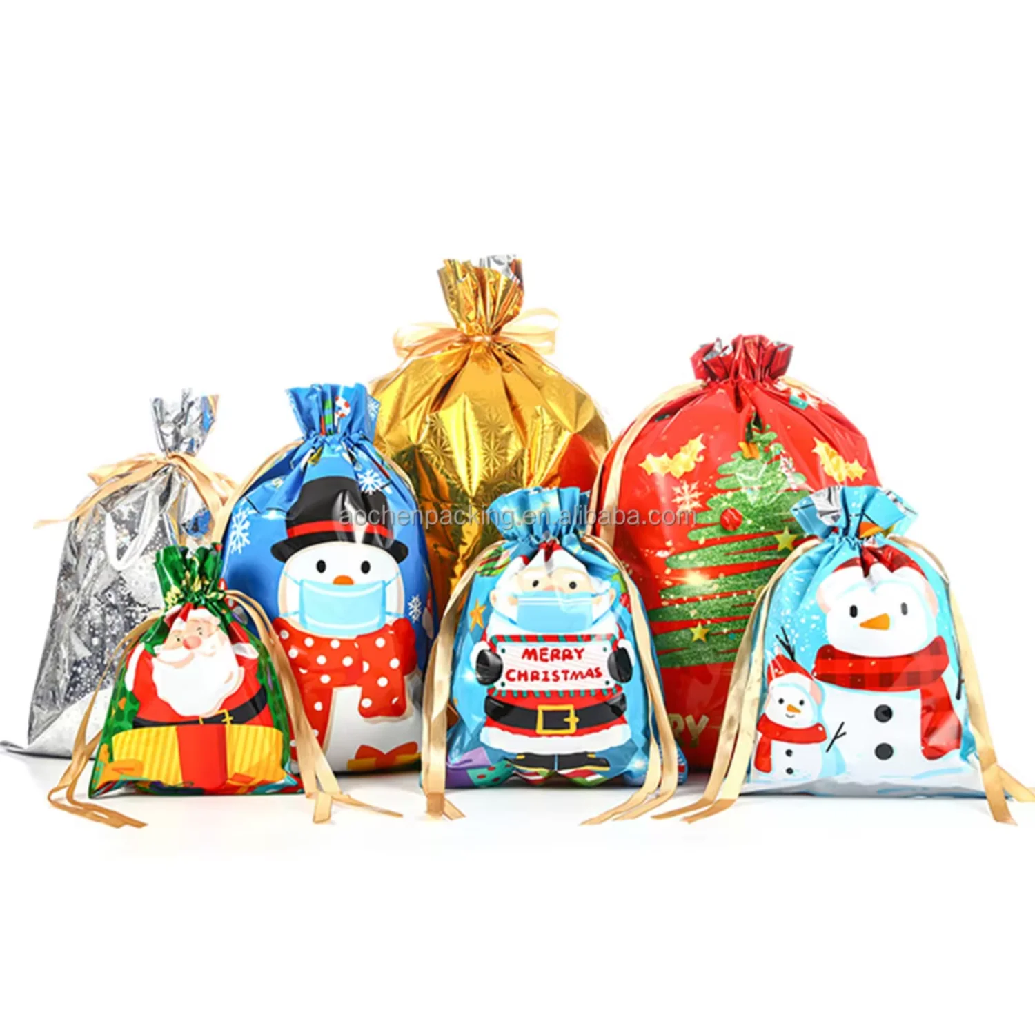 

10pcs pouches,plastic drawstring