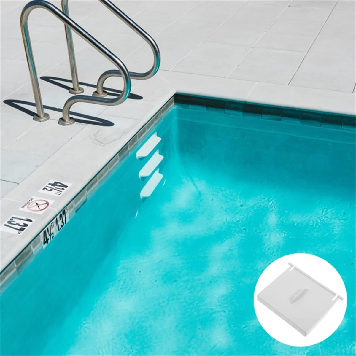 AA74 مقشدة استبدال Weir باب رفرف استبدال البلاستيك الزعنفة يربك Weir بوابة أرضية لحمام السباحة لتجربة السباحة #2