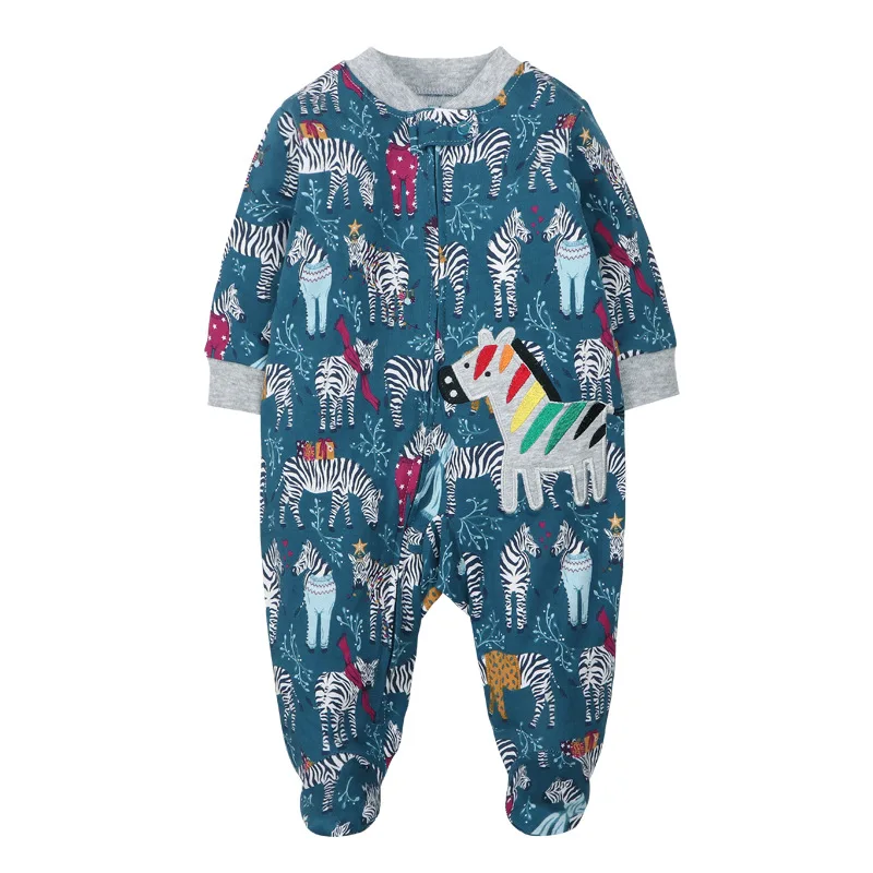 Good Quality 2023 Baby Pajamas Cotton Baby Clothes Boy Newborn Baby Clothes 3-12M Coveralls Infants Bebe Girls Zipper Jumpsuit