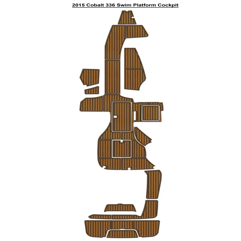 

2015 Cobalt 336 Swim Platform Cockpit Pad Boat EVA Foam Teak Deck Floor Mat SeaDek MarineMat Gatorstep Style Adhesive