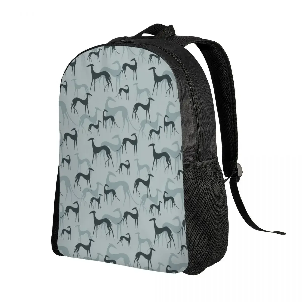 Customized Greyhound Galgos Dog Backpack Men Women Casual Bookbag for School College Whippet Sighthound Bags