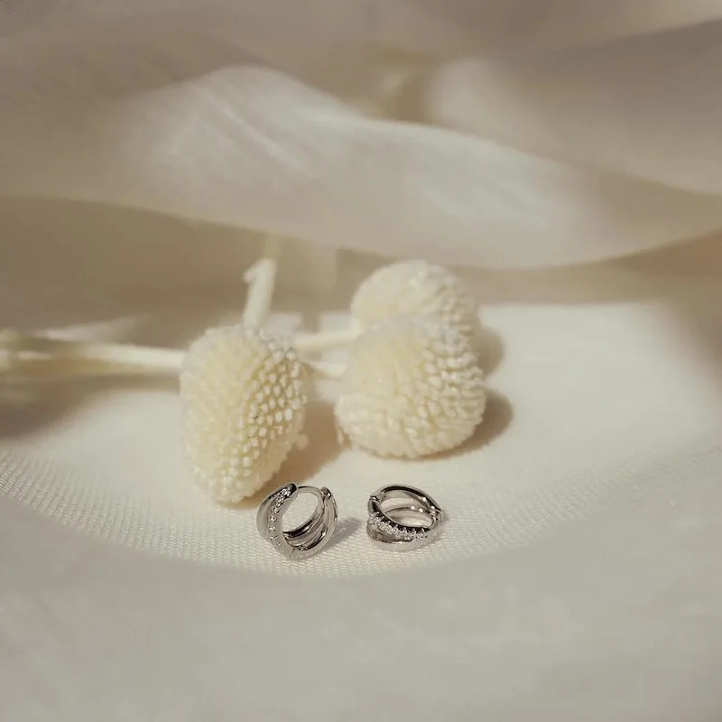 gold huggie earrings