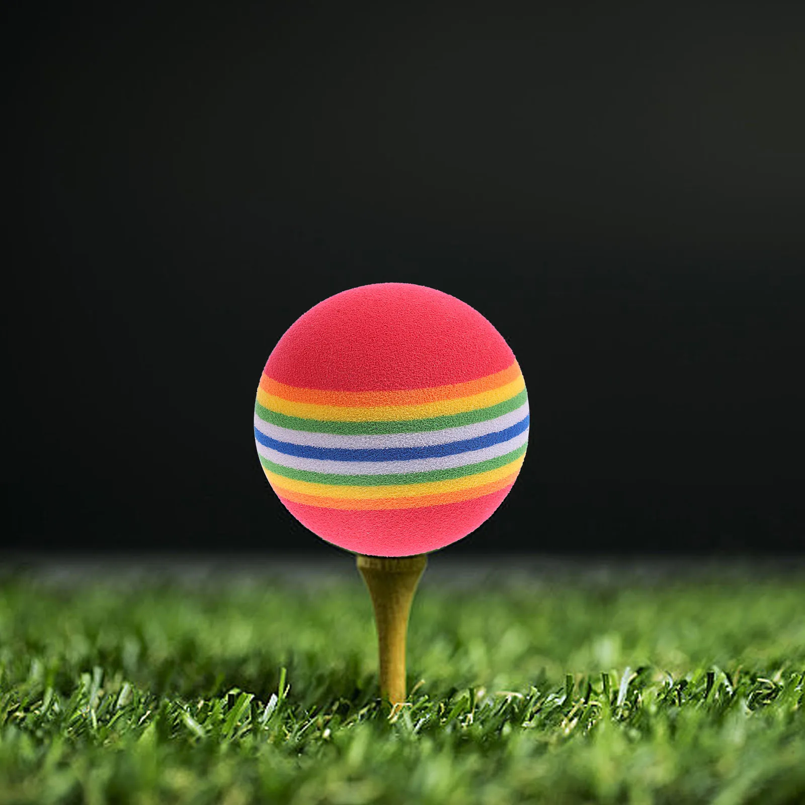 20 قطعة من كرات تدريب الجولف الناعمة المصنوعة من مادة إيفا بألوان قوس قزح وخفيفة الوزن ومتينة للتدريب على النار #2