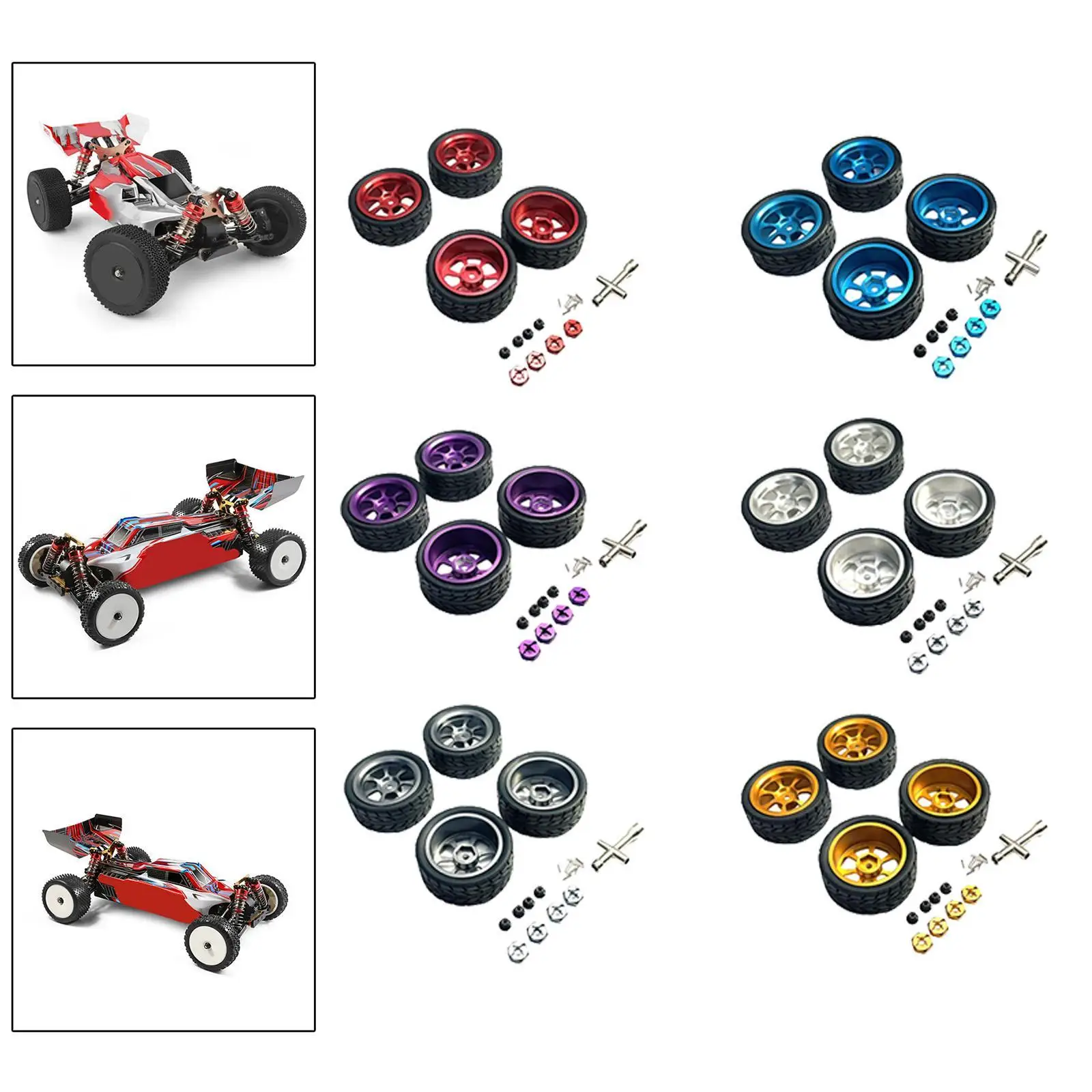 

RC Wheels and Tires RC Car Spare Part M3 Wheel Nut for 144001 1:14 1:10