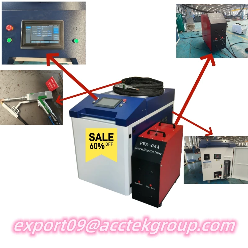 Industrial Car Shop Accessory Welding Machine 6000watt Max Optic Lazer Source Tube Metal Double Wobble Welding Cutting Tools
