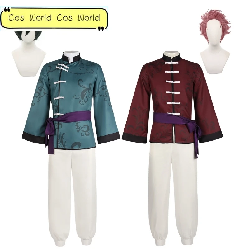 

Anime BLUE LOCK Rin Itoshi Sae Itoshi Cosplay Costume Halloween Role Play Chinese Style Kung Fu Uniform Men Wig Full Suit