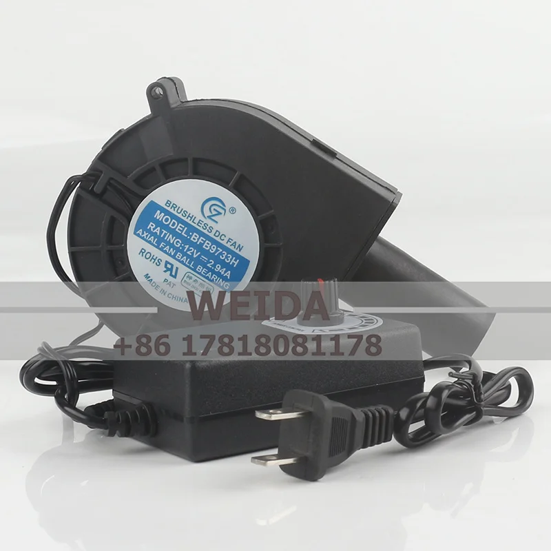 

Find similar icon Новый высококачественный вентилятор воздушного охлаждения постоянного тока 12 В 2,94 А 9733 с регулятором переменной скорости Портативный воздуходувка B