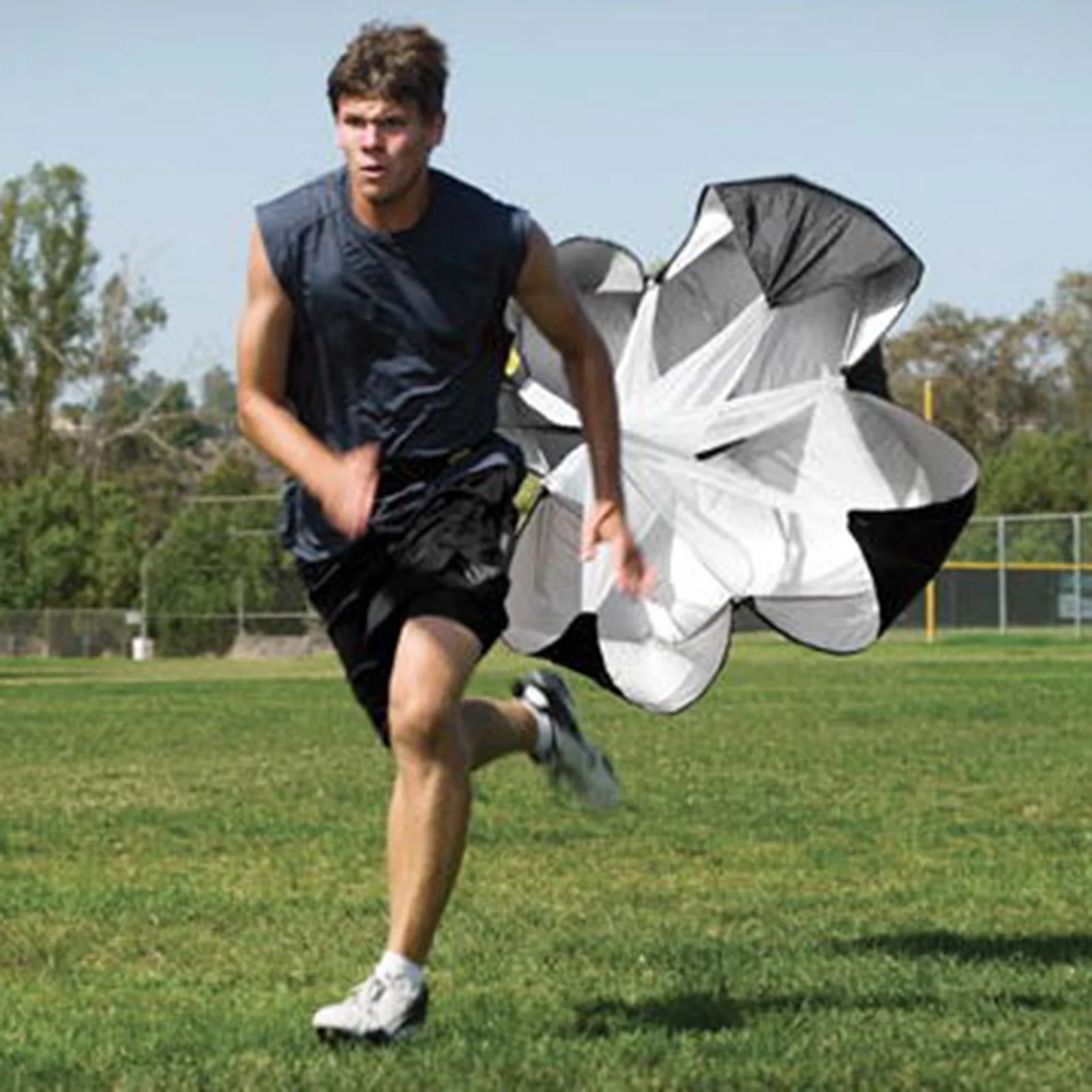 Hardloopweerstandsparachute Met Trainingsparachute Met Verstelbare Riem Voor Voetsnelheidstraining