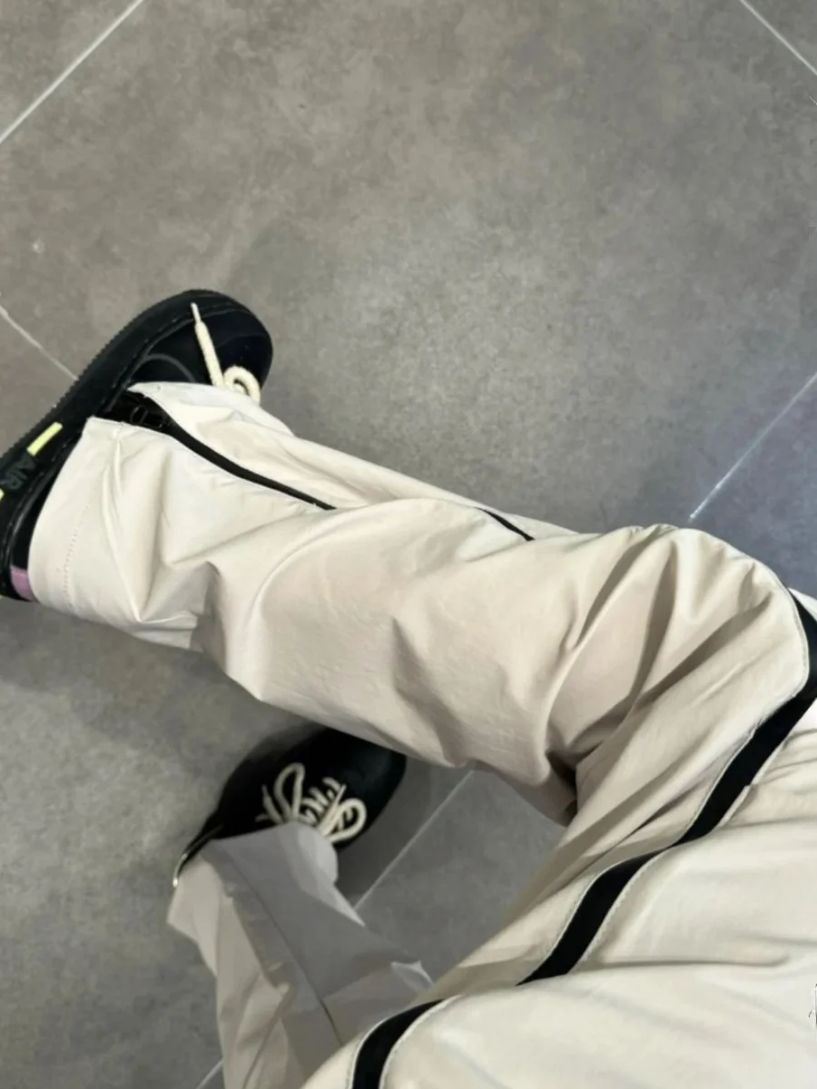 

Мужские повседневные брюки American Sle Soft ell, прямые легкие длинные брюки на молнии, летняя модная молодежная одежда