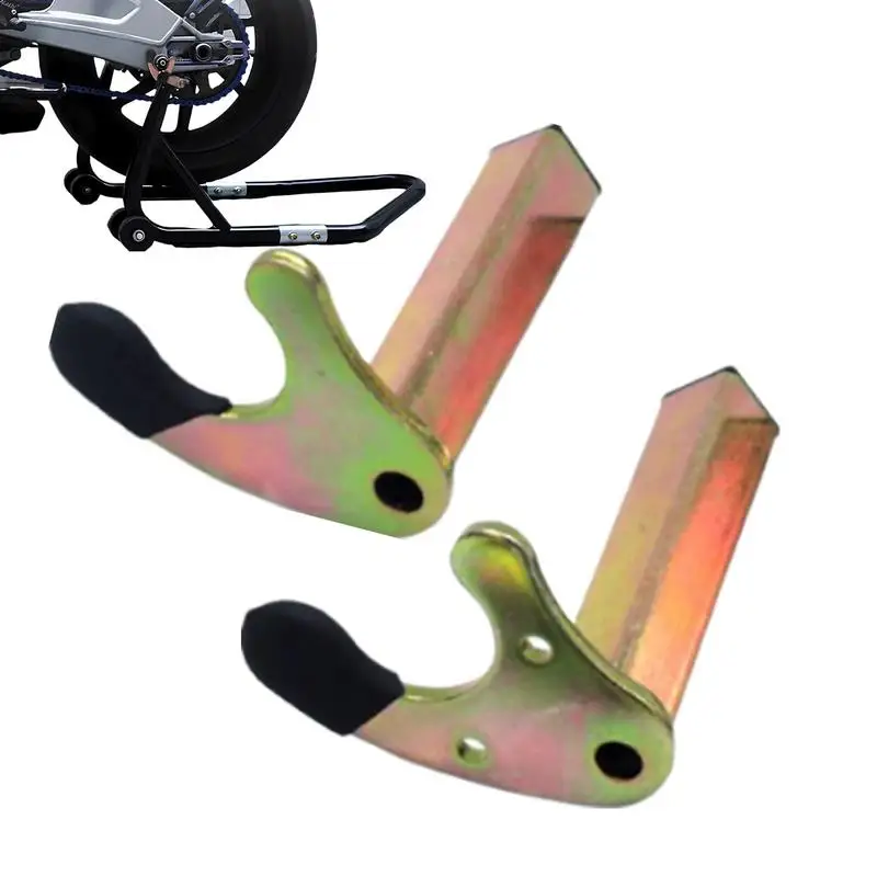 

Motorcycle Rear Stand 2Pcs/set Heavy Duty Swingarm Spool Lift Stand U-Shaped L-Shaped Motorcycle Paddock Stand Hooks
