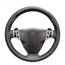Black Faux Leather Car Steering Wheel Cover for Saab 9-3 2000-2013 Cadillac BLS 2006-2009
