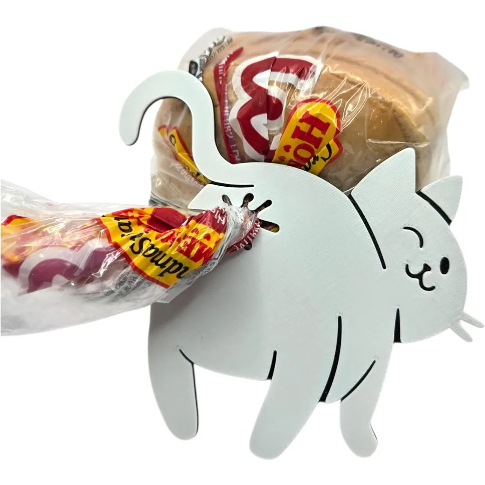 Fun Cat-Shaped Bread Bag Clip – 3D-Printed Cat-Butt Sealer – Reusable Kitchen Accessory – Unique, Quirky Gift