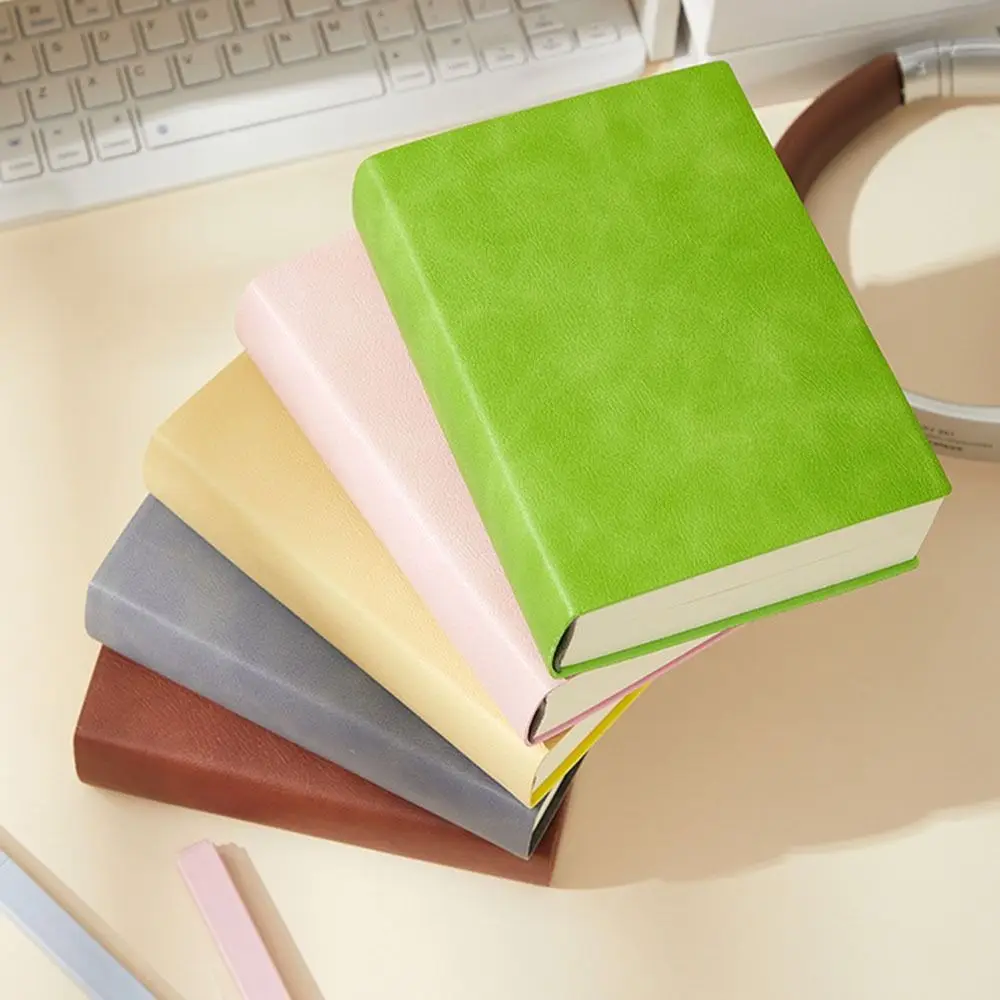 Sketchbook Super Thick B6 Mini Notebook To Do List PU Leather Memo Notepad Time Organizer Diary Notepad Diary Notebook Business