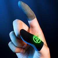 1 Pair Sensitive Touch Screen Thumb Sleeve Breathable Luminous Gaming Finger Cover Gloves for PUBG Mobile напальчники для пубг