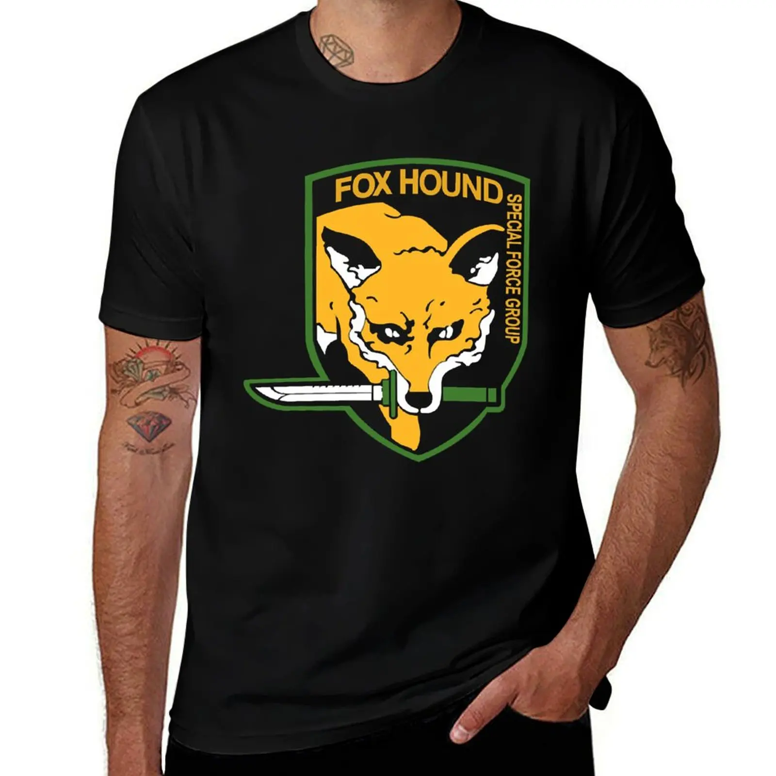 Foxhound T-Shirt blacks oversized graphic tee men graphic t shirts