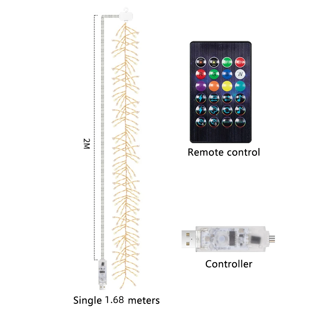 Smart LED RGB lampadario a soffitto impermeabile decorazione della casa luci stringa Display immagine fai da te ritmo musicale controllo APP Bluetooth