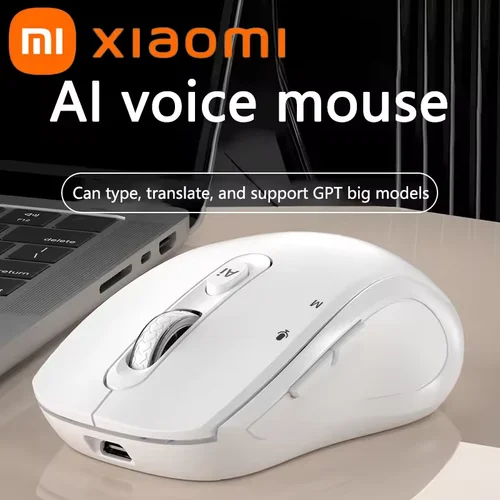 Xiaomi-ratón inteligente inalámbrico con Bluetooth, modo Dual, recargable, silencioso, escritura por voz, traducción, escritura, oficina, Universal