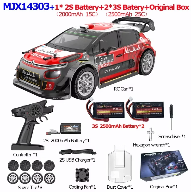 MJX Hyper Go 14301/14302/14303 1/14 2.4G Sport Drift RC Auto 42 km/u 4WD Borstelloze Hoge Snelheid Voertuigmodellen Geschikt voor Beginners