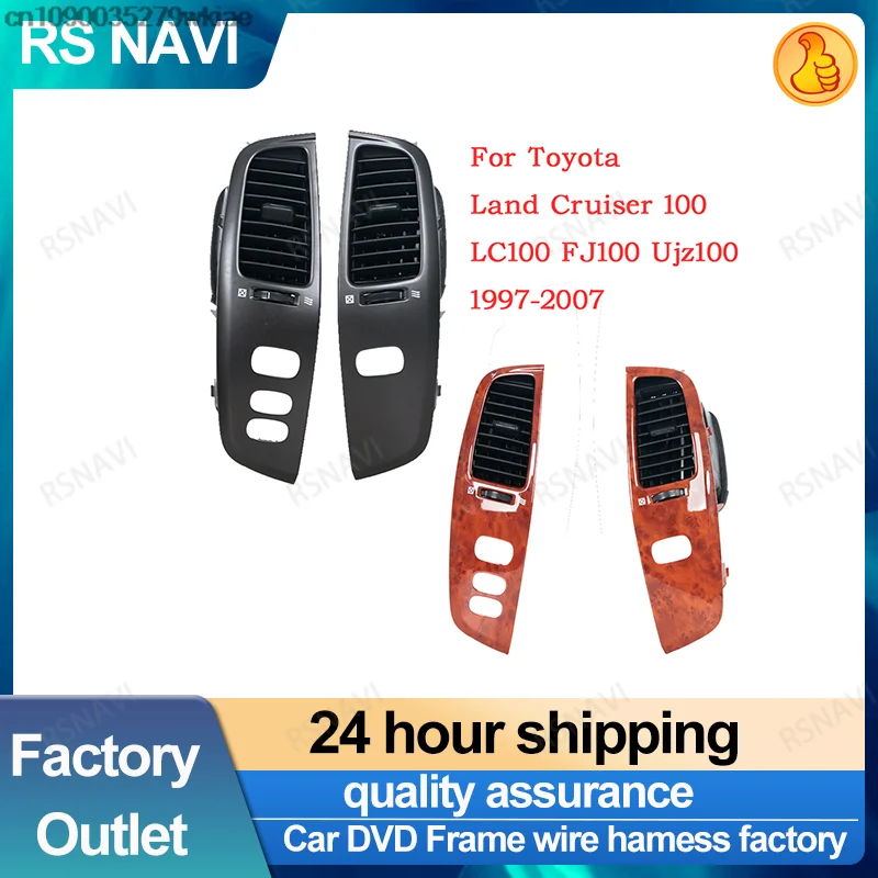 RSNAVI Car LHD Interior air vent outlet For Toyota Land Cruiser 100 LC100 FJ100 Ujz100 1997-2007 Dashboard Air Vent Panel