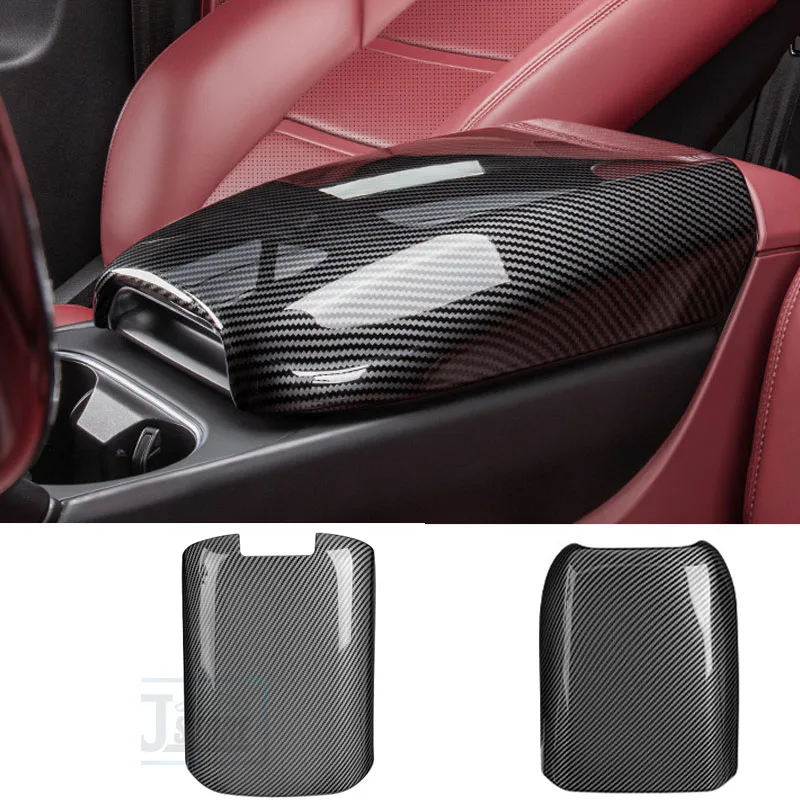 

Fit for Porsche Cayenne 2011 2017 2018 2020 2022 2023 2024 Carbon Fiber Armrest Shell Central Lid Cap Shell Cover Panel