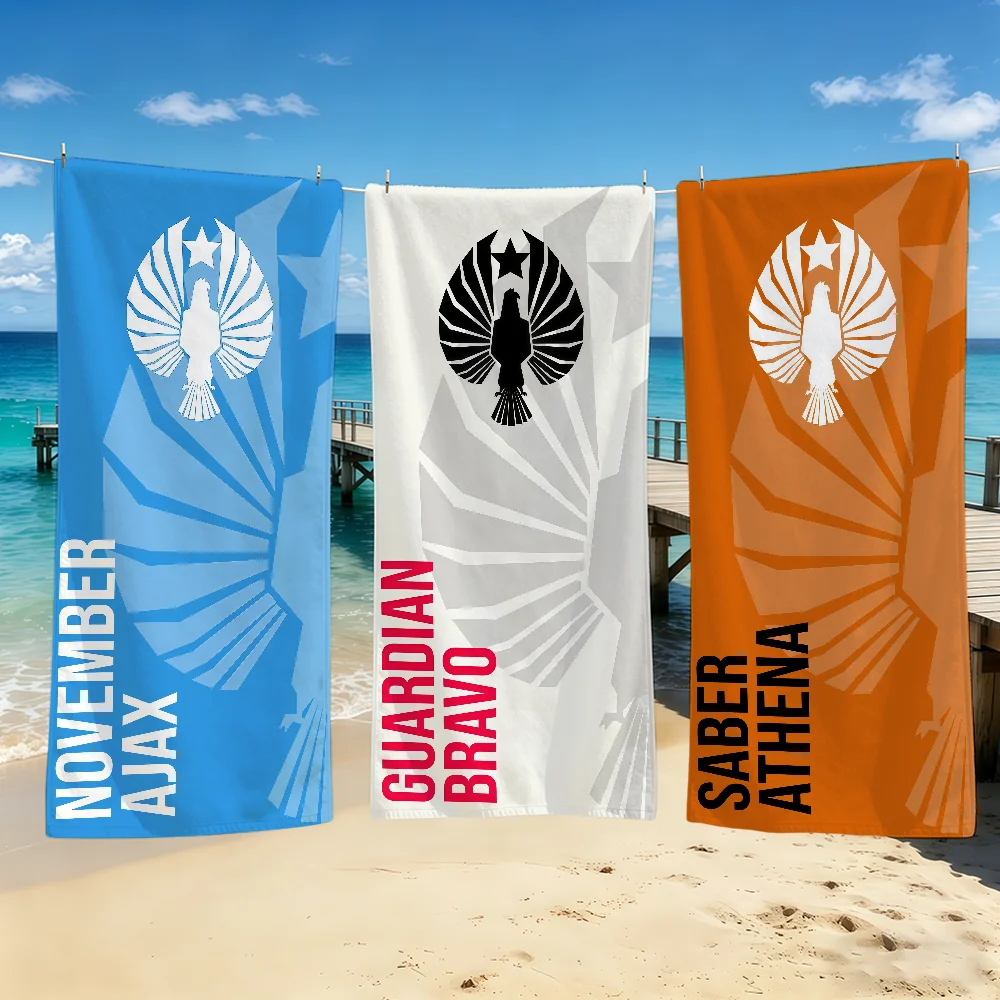 P-Pacific R-Rim CLssic Film Towel For Outdoor Camping Beach Towel Super Absorbent Quick-Drying Summer Towel