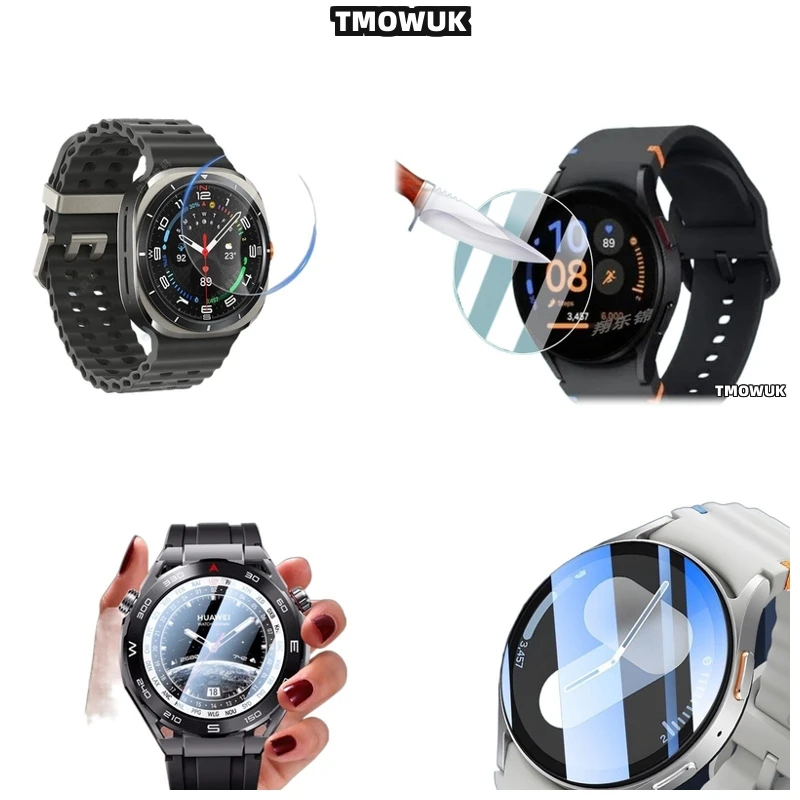 

For Samsung Galaxy Watch6 Classic 40mm Watch7 Ultra FE 47 44 43mm Anti - Scratch HD Tempered Glass Screen Protector