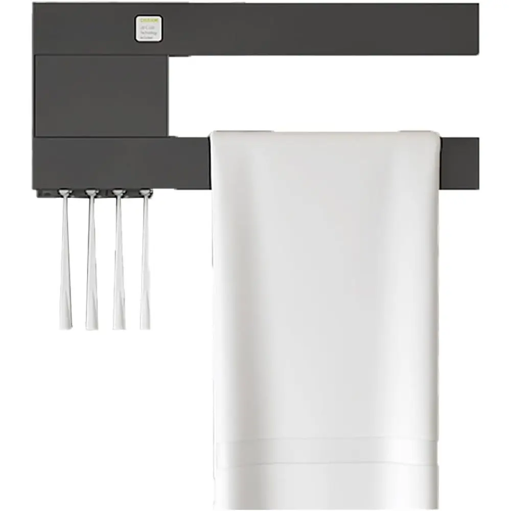 

Электрическая вешалка для полотенец с таймером, умная портативная полка для зубных щеток, ванная комната, отель, настенные держатели для сушки из углеродного волокна Pl