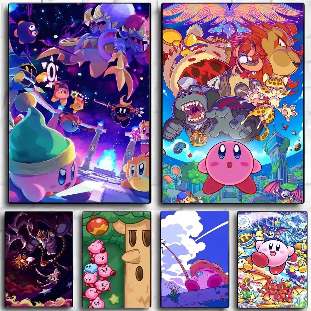 1pc Beliebte Klassische Anime Kawaii Nette K-Kirbys Spiel Poster HD Poster Hause Zimmer Bar Cafe Decor Kunst wand Malerei Bild