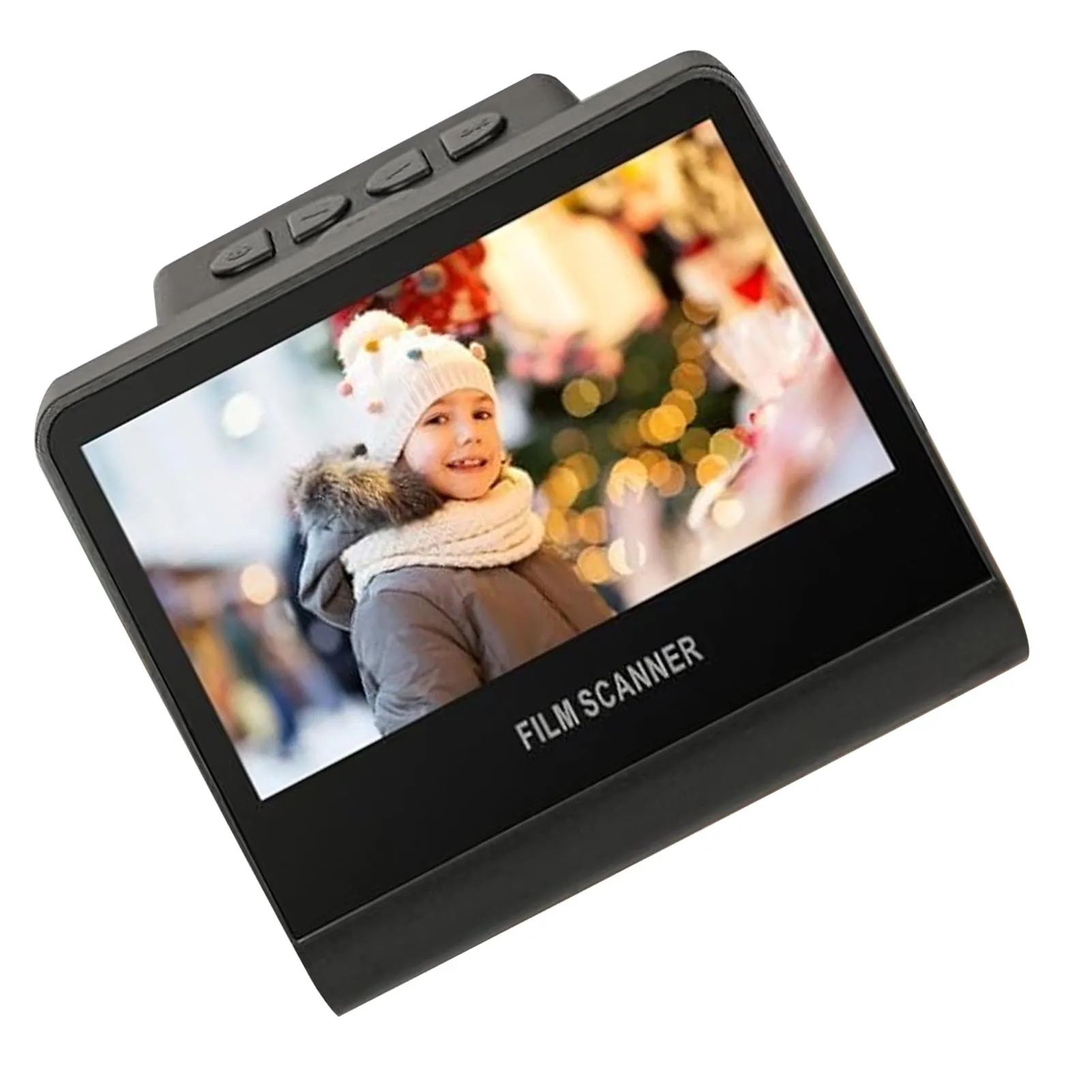 ماسح ضوئي للأفلام 22 ميجابكسل وماسح ضوئي منزلق 5 بوصة شاشة LED ملونة عالية الدقة تحويل شرائح أحادية اللون سلبية سوداء إلى صور JPEG