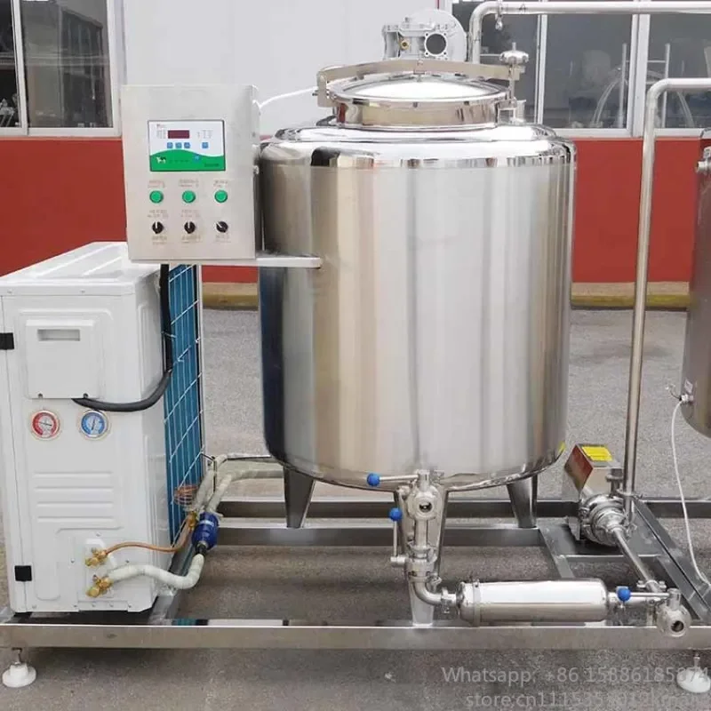 Milk Cooler Tank 100L–1000L with Pasteurizer Function Stainless Steel Cooling & Heating Milk Machine