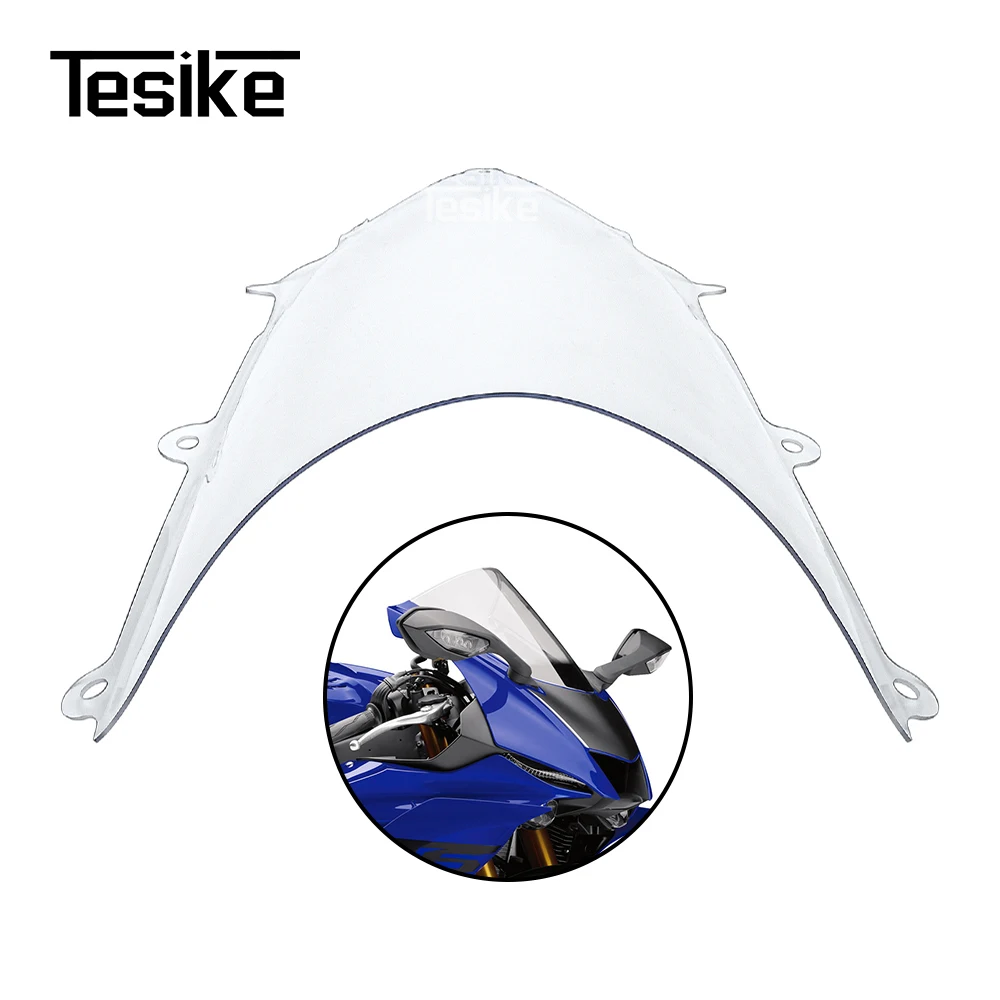 

Motorcycle Windscreen Windshield For Yamaha YZF R6 2017-2024 Height-Enhancing Competition Modification Accessories