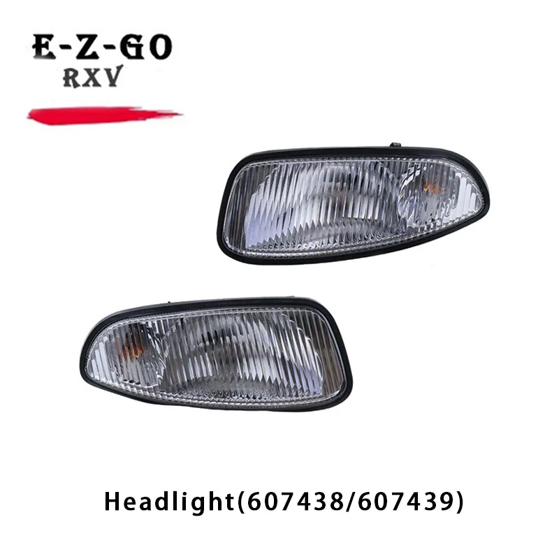 12V halogen headlights compatible with Golf Cart EZGO RXV style head light original front light 607438 607439 turn point signals