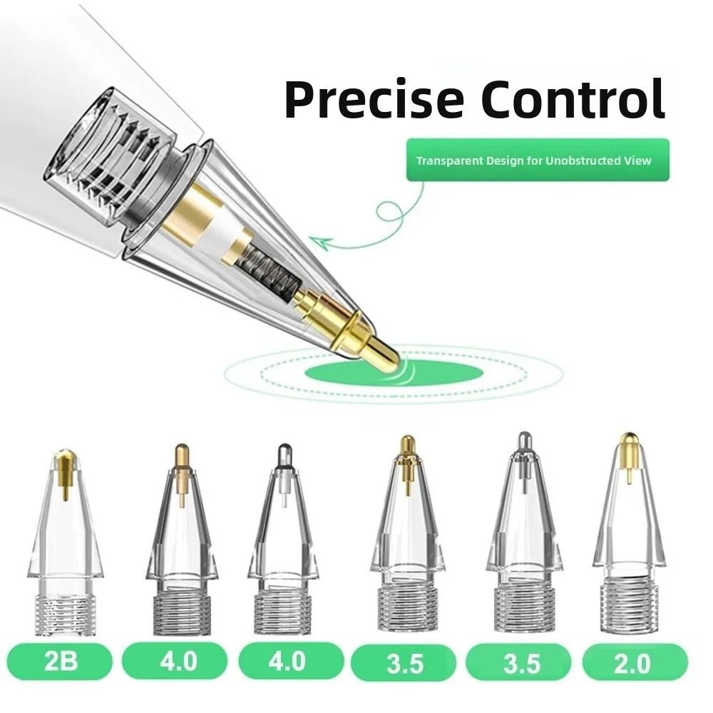 Universal Replaceable Pencil Tips Anti-scratch 2B 4.0 3.5 2.0 Replacement Tips Shockproof Portable Stylus Nib for Pencil 1 2