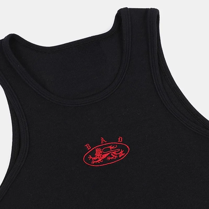 Badblood T-shirt Korea Spice Girls Workwear Camisole Tank Top Women Casual Embroidered Sports Tops